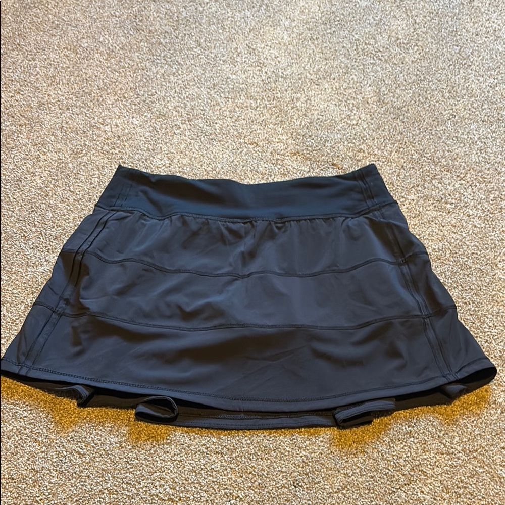Lululemon Pace Rival Black Athletic Skort - long